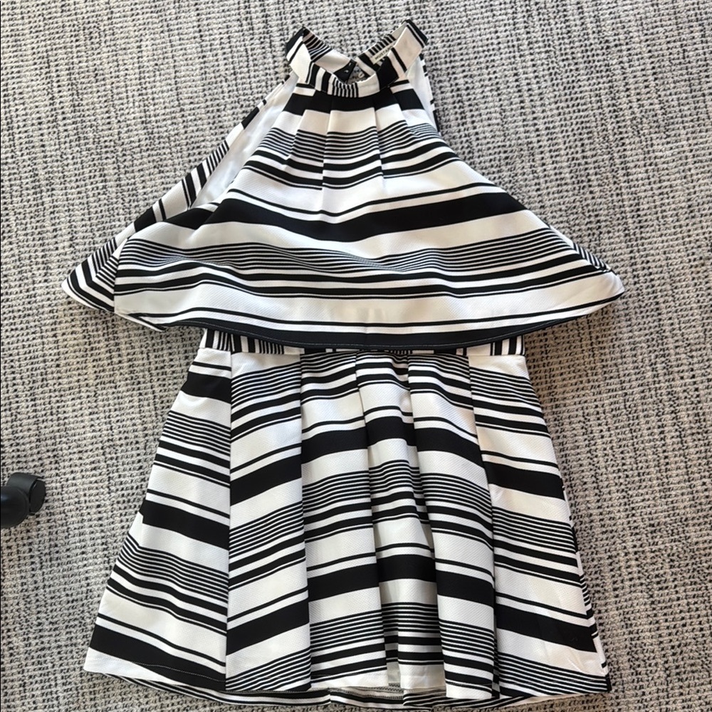 Mustard Seed Monochrome Striped Garment
